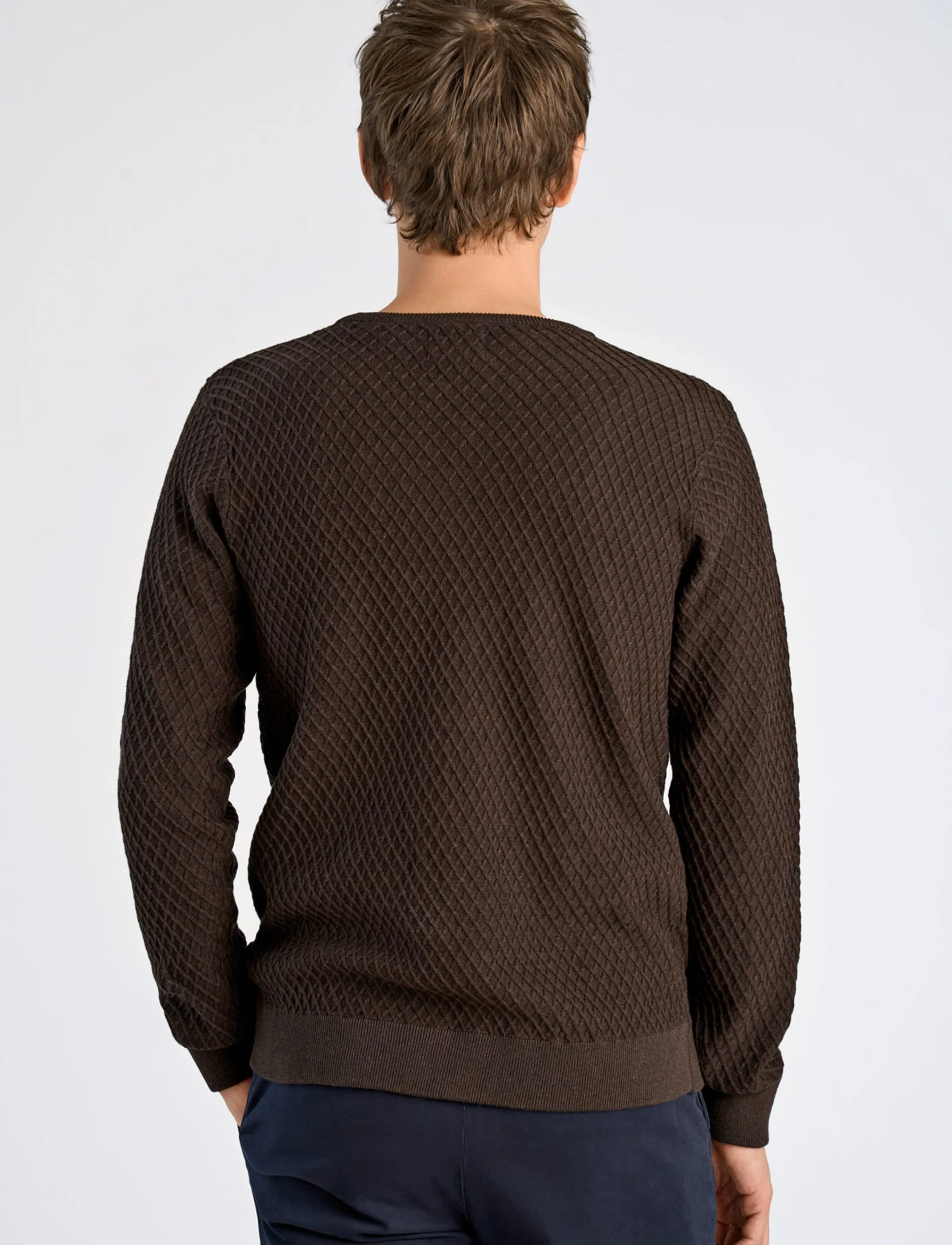 Lindbergh Cable Knit Jumper stickade tröjor herr – bild 4