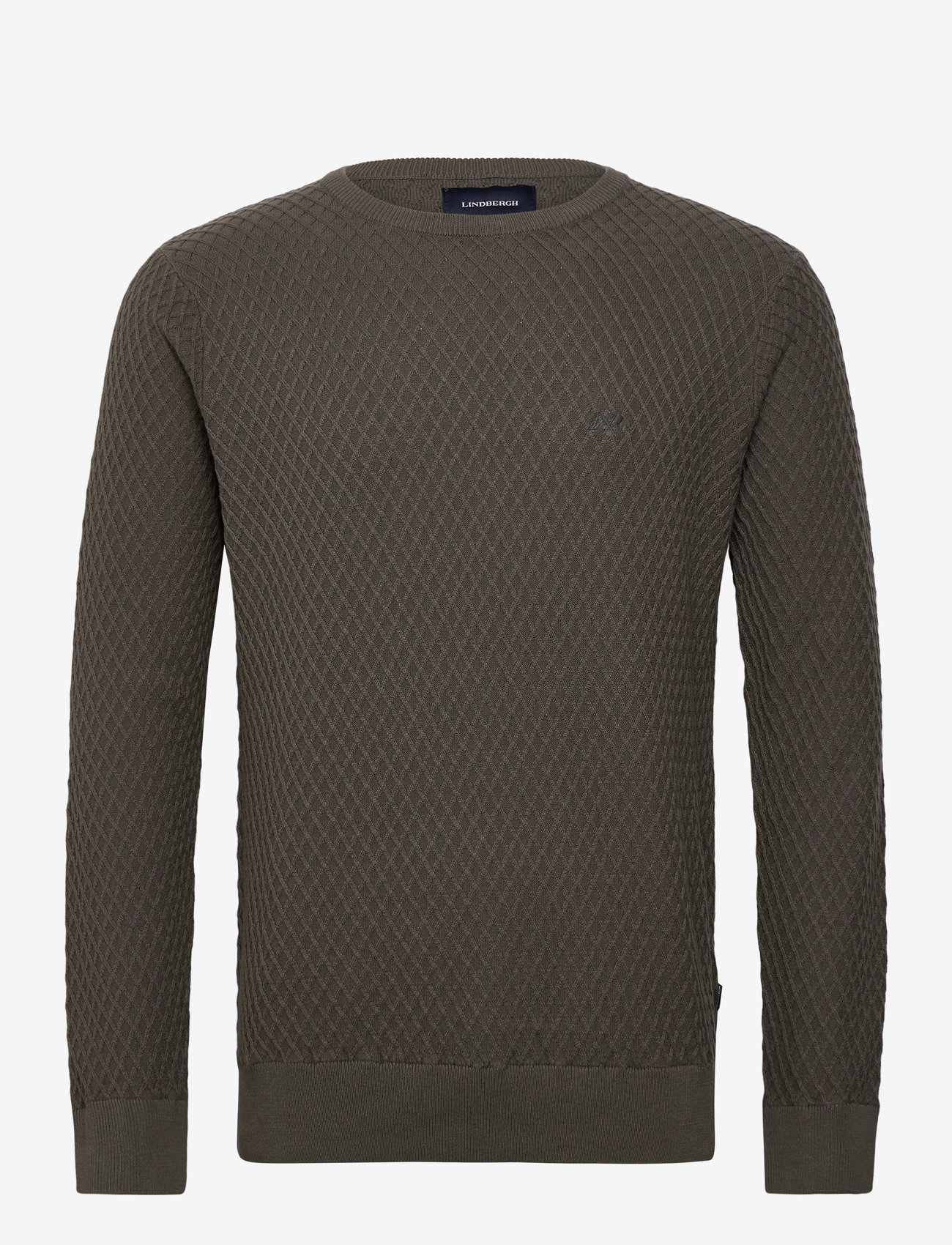 Lindbergh - Cable knit jumper - tavalised kudumid - dk army - 0