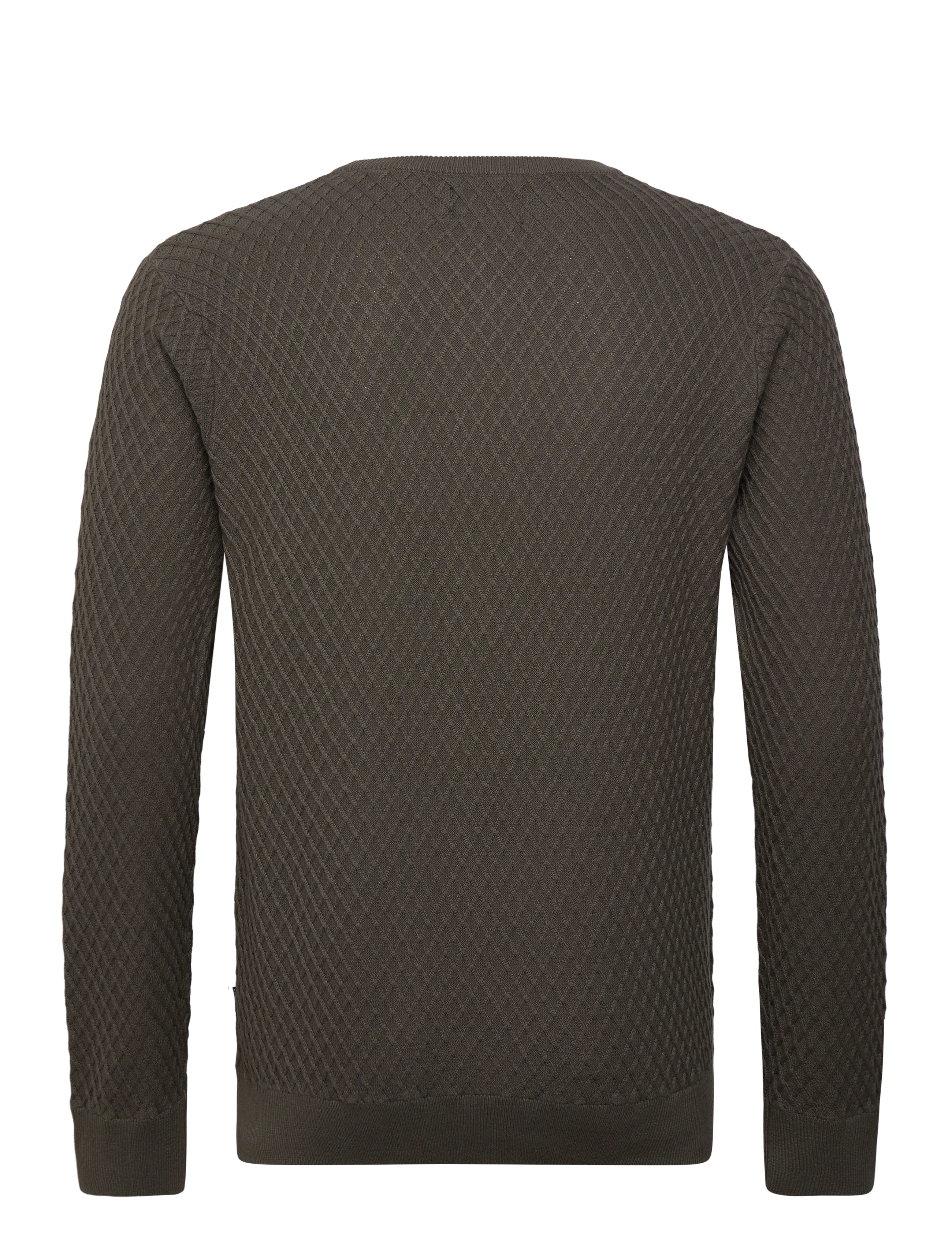 Lindbergh - Cable knit jumper - rundhalsad - dk army - 1