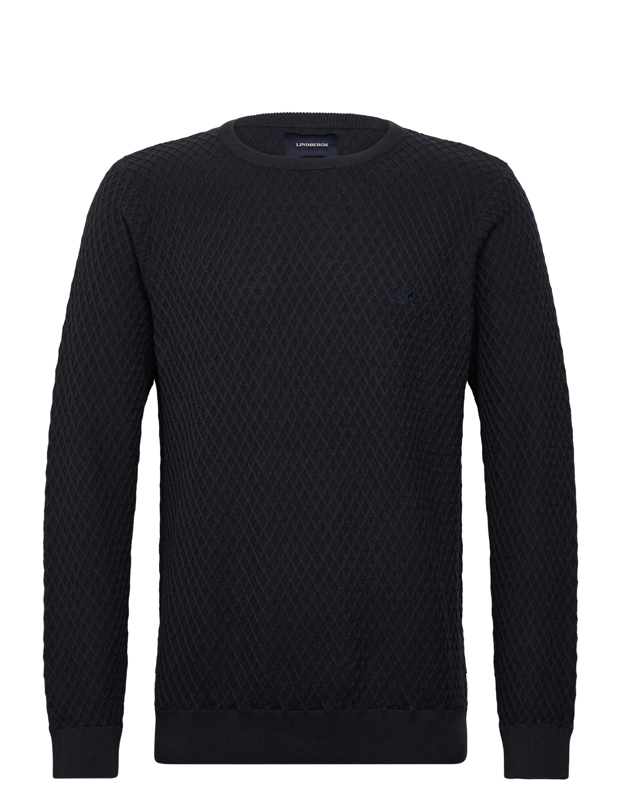 LINDBERGH Cable Knit Jumper Navy - XXL - Herren
