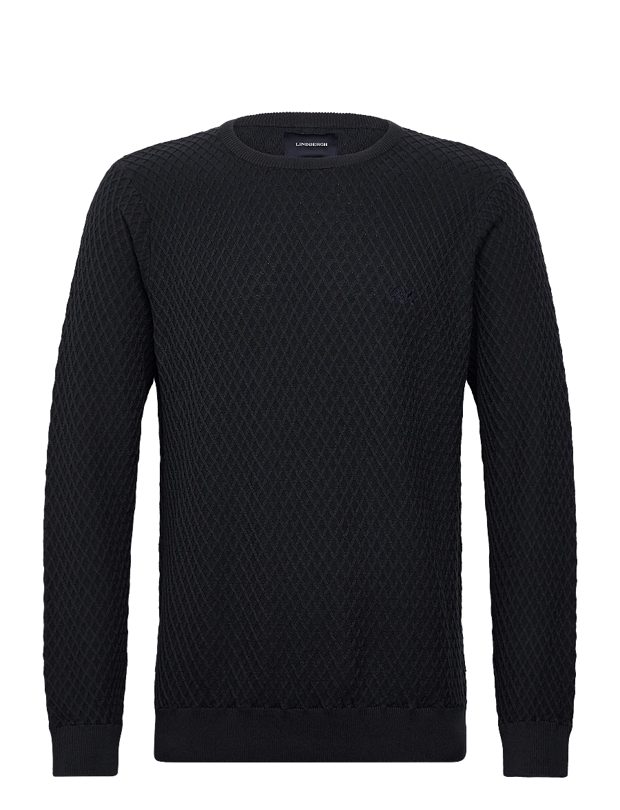 Lindbergh - Cable knit jumper - rundhals - dk navy - 1