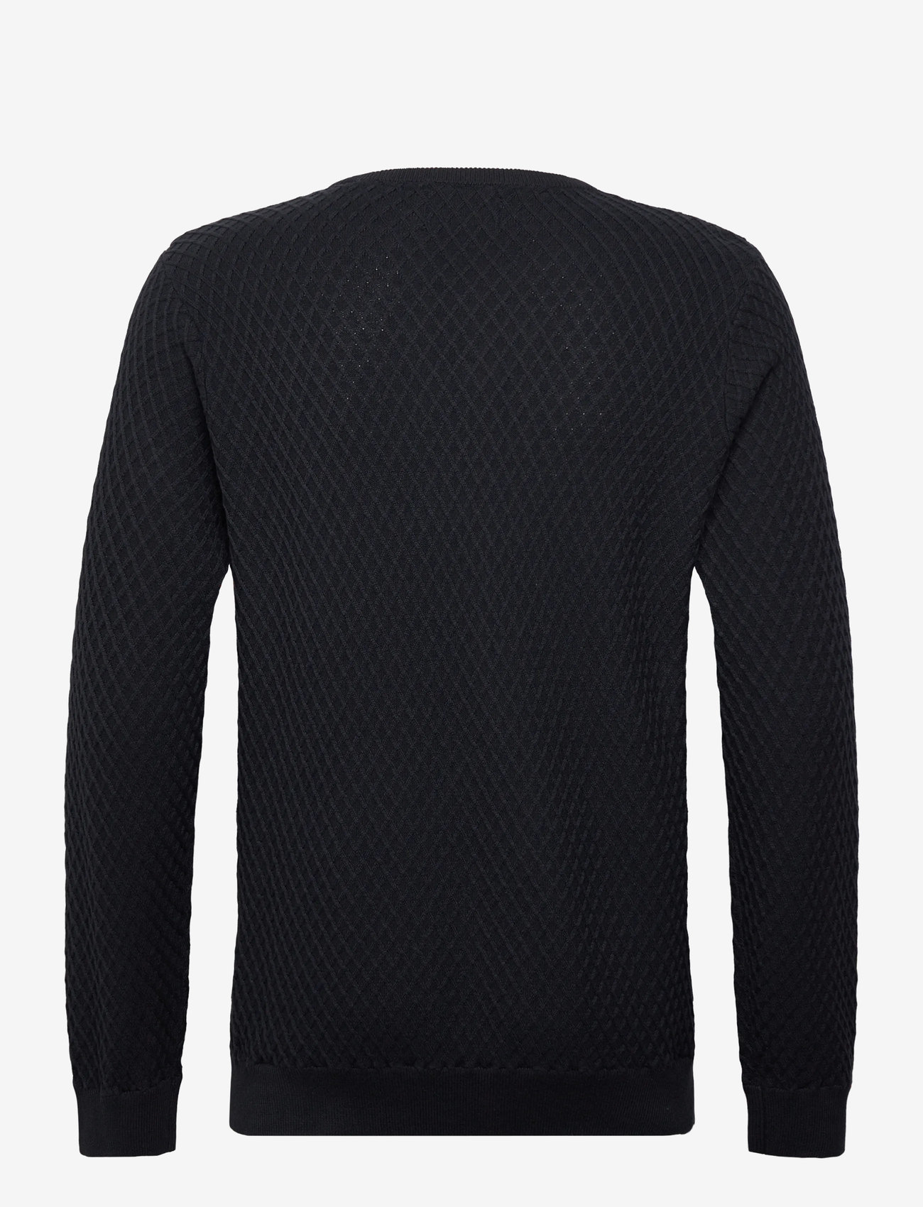 Lindbergh - Cable knit jumper - rund hals - dk navy - 1