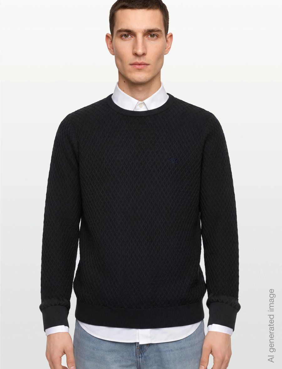 Lindbergh - Cable knit jumper - rundhals - dk navy - 3