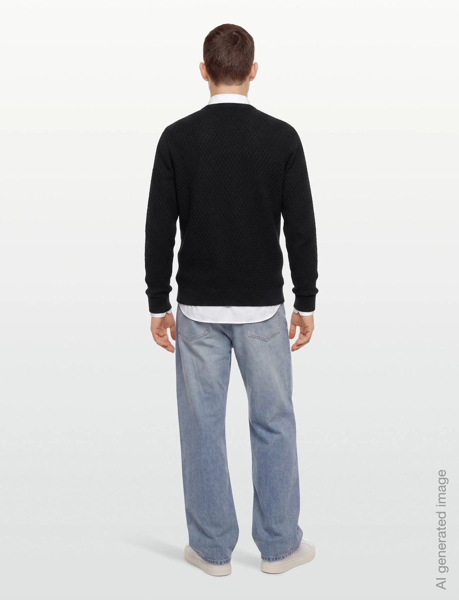 Lindbergh - Cable knit jumper - rundhals - dk navy - 4