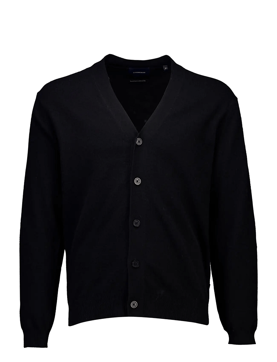 Lindbergh - Recycled lambswool mix jumper - kardiganid - black - 1