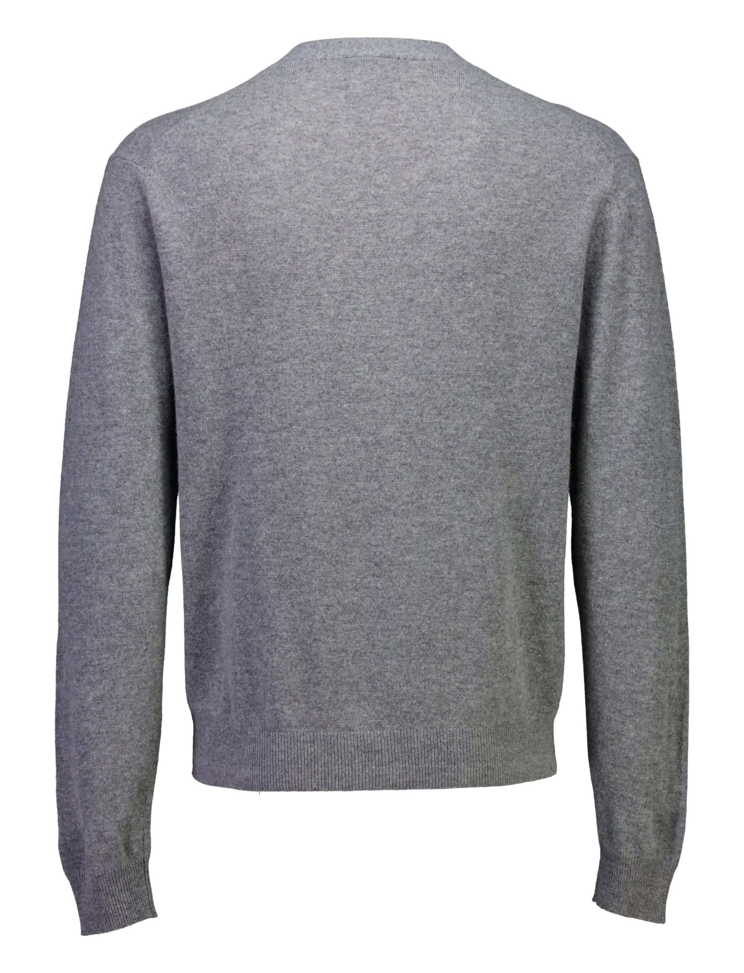 Lindbergh - Recycled lambswool mix jumper - cardigans - lt grey mel - 2
