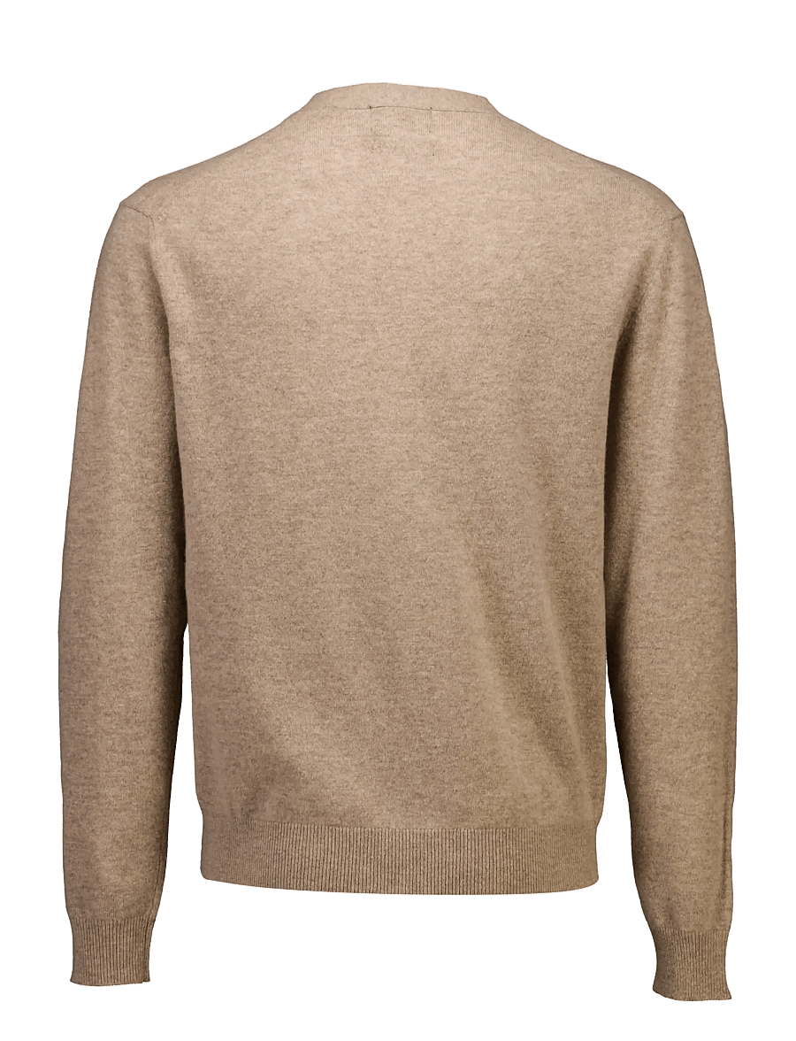 Lindbergh - Recycled lambswool mix jumper - cardigans - lt sand mel - 2