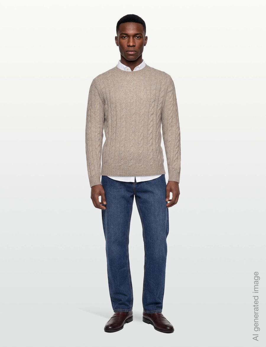 Lindbergh - O-neck jumper / style 7560O-neck jumper / style 7560 - Ümara kaelusega - sand - 0