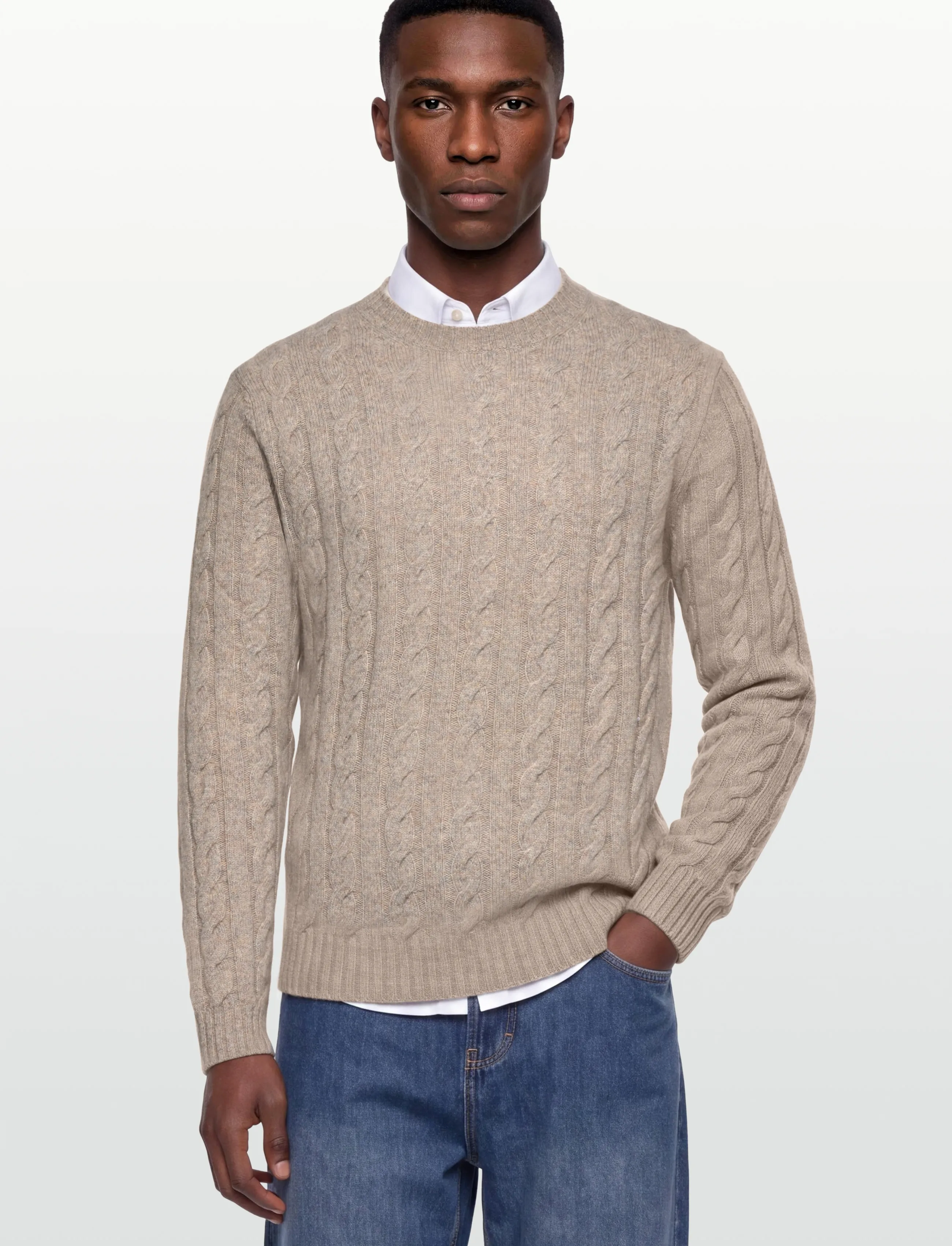 Lindbergh - O-neck jumper / style 7560O-neck jumper / style 7560 - rundhalsad - sand - 3