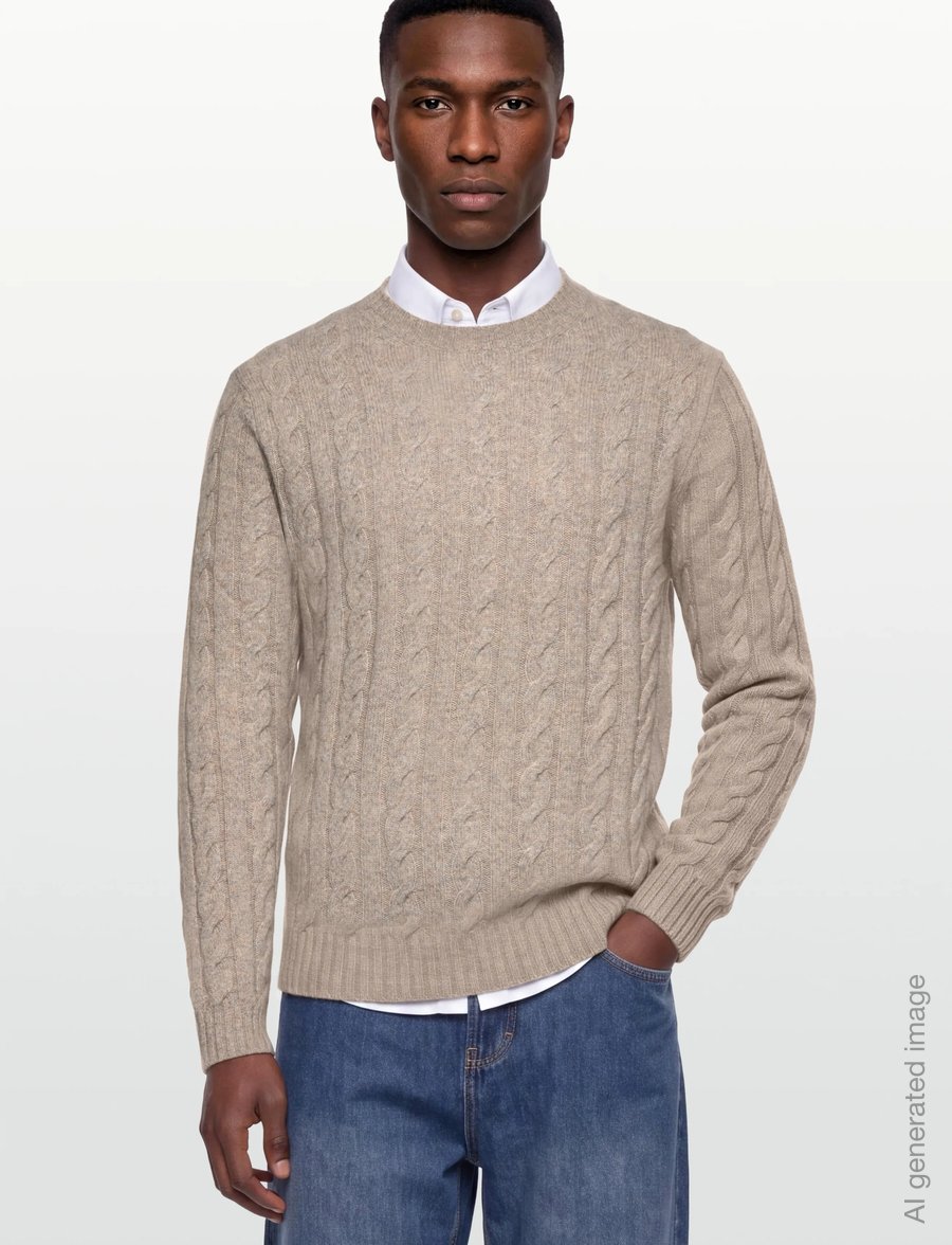 Lindbergh - O-neck jumper / style 7560O-neck jumper / style 7560 - Ümara kaelusega - sand - 3