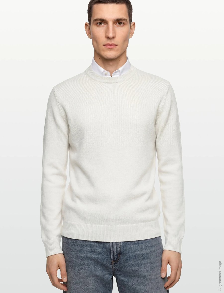 Lindbergh - O-neck jumper / style 7553O-neck jumper / style 7553 - rundhalsad - cold white - 3
