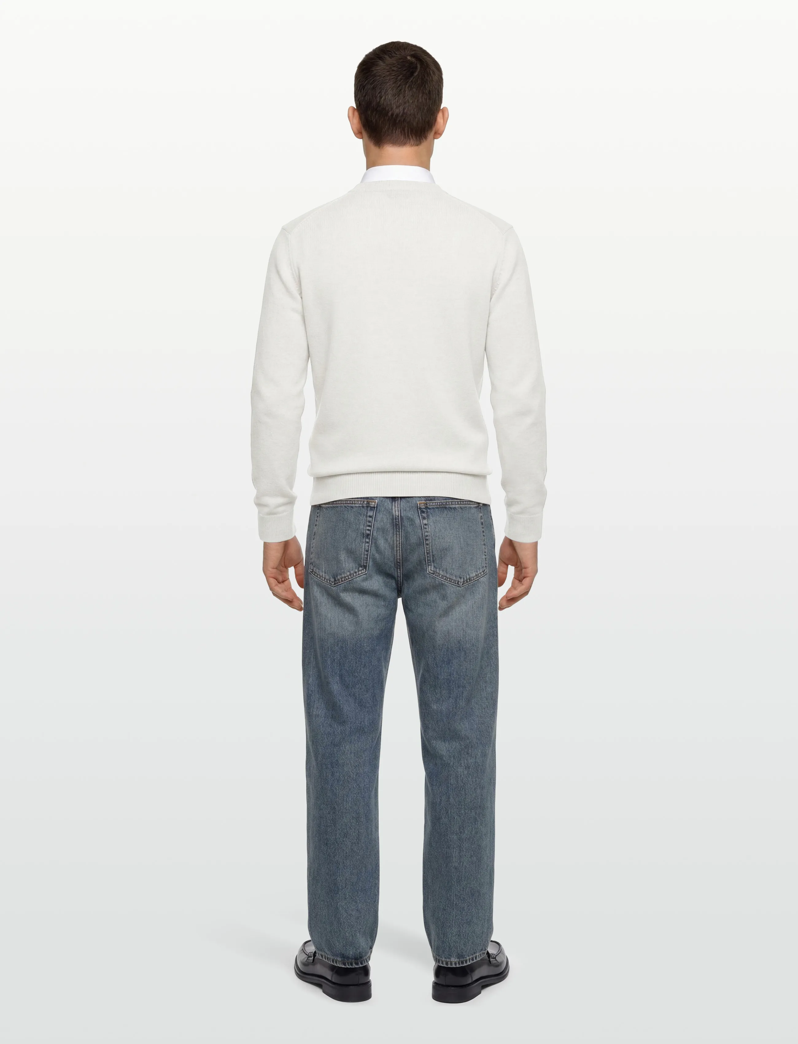 Lindbergh - O-neck jumper / style 7553O-neck jumper / style 7553 - rundhalsad - cold white - 4
