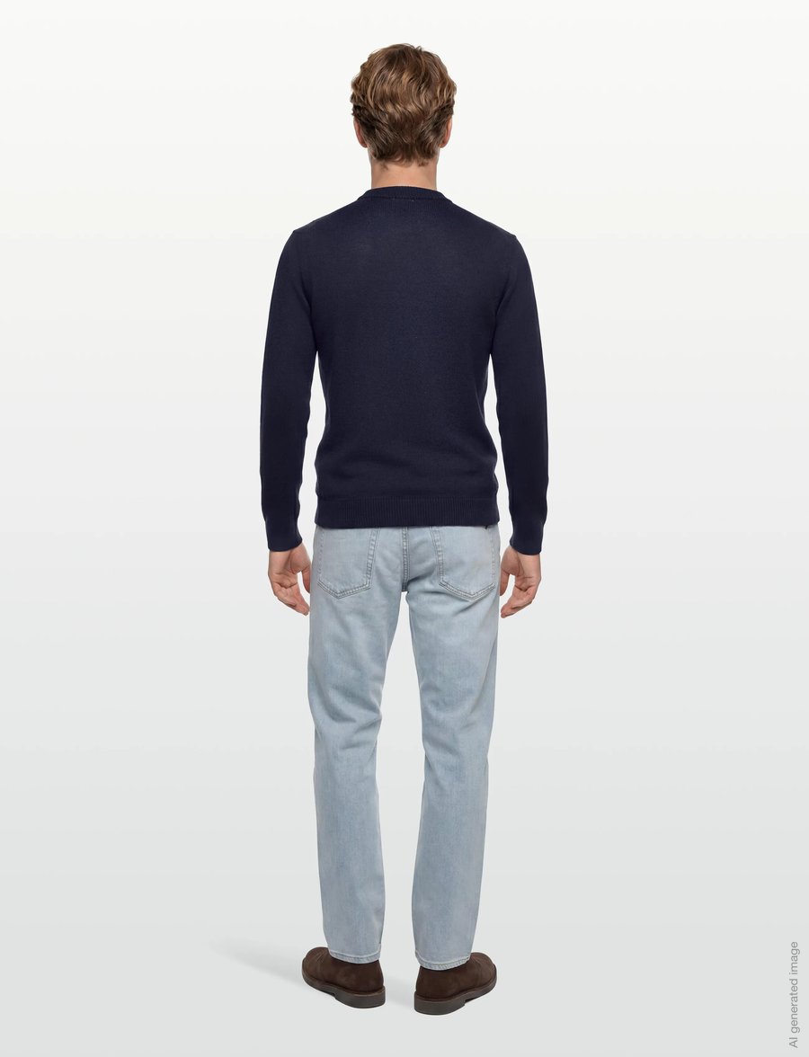 Lindbergh - O-neck jumper / style 7553O-neck jumper / style 7553 - rundhals - navy - 4