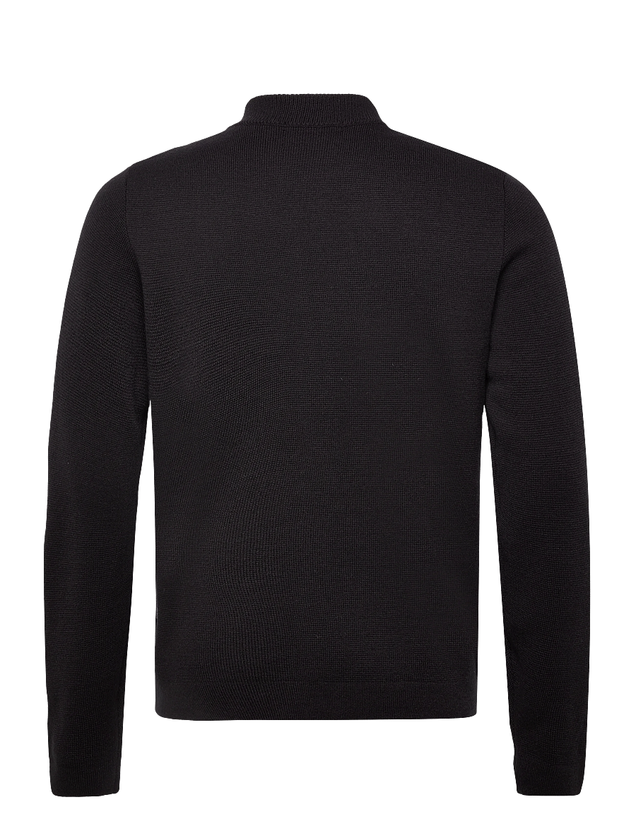 Lindbergh - Zip through cardigan - strickjacken - black - 2