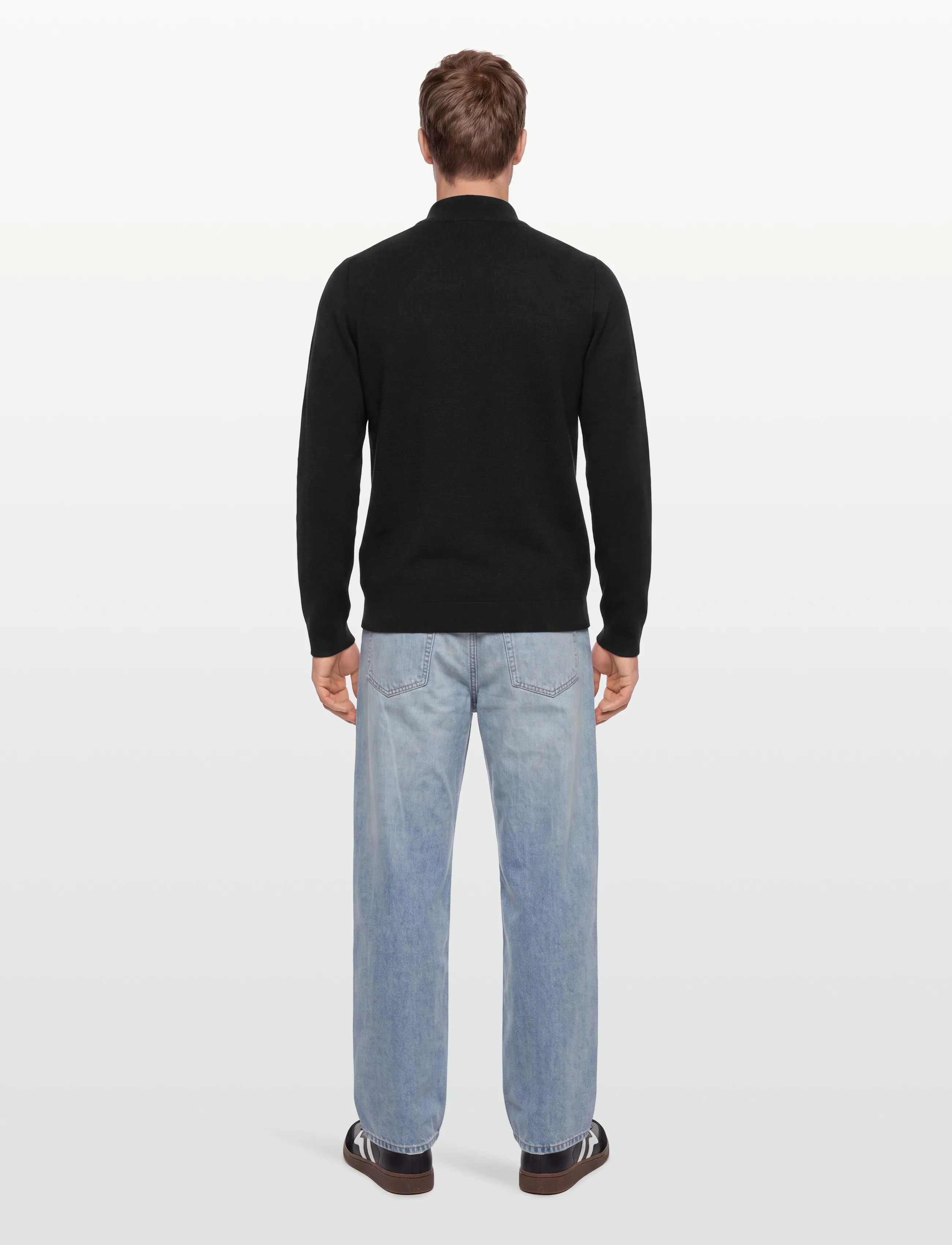 Lindbergh - Zip through cardigan - strickjacken - black - 4