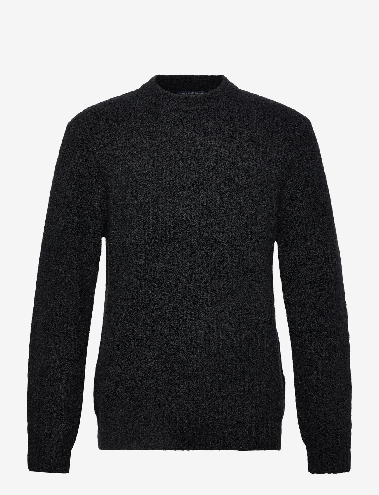 Lindbergh - Structure knit jumper - efterårstøj - black - 0
