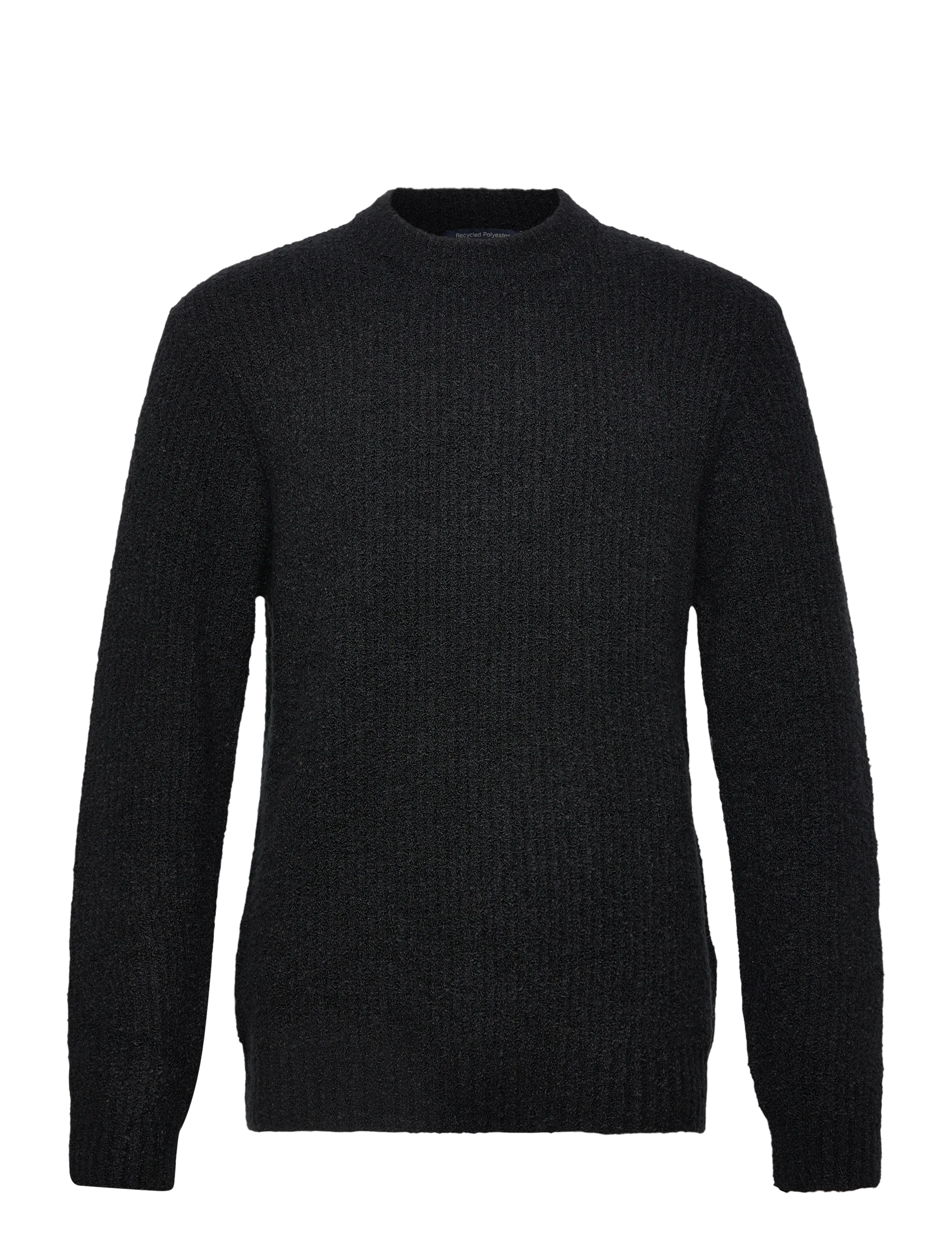 Lindbergh Structure knit jumper - Basic-Strickmode - BLACK / black