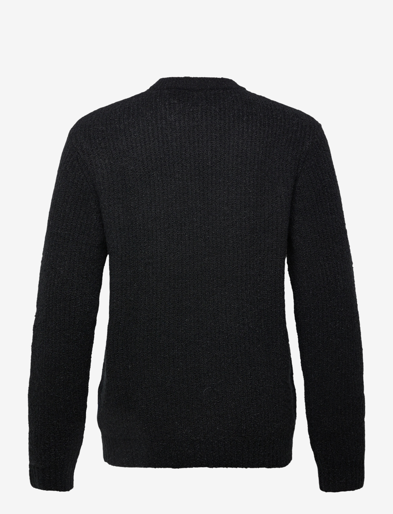 Lindbergh - Structure knit jumper - efterårstøj - black - 1
