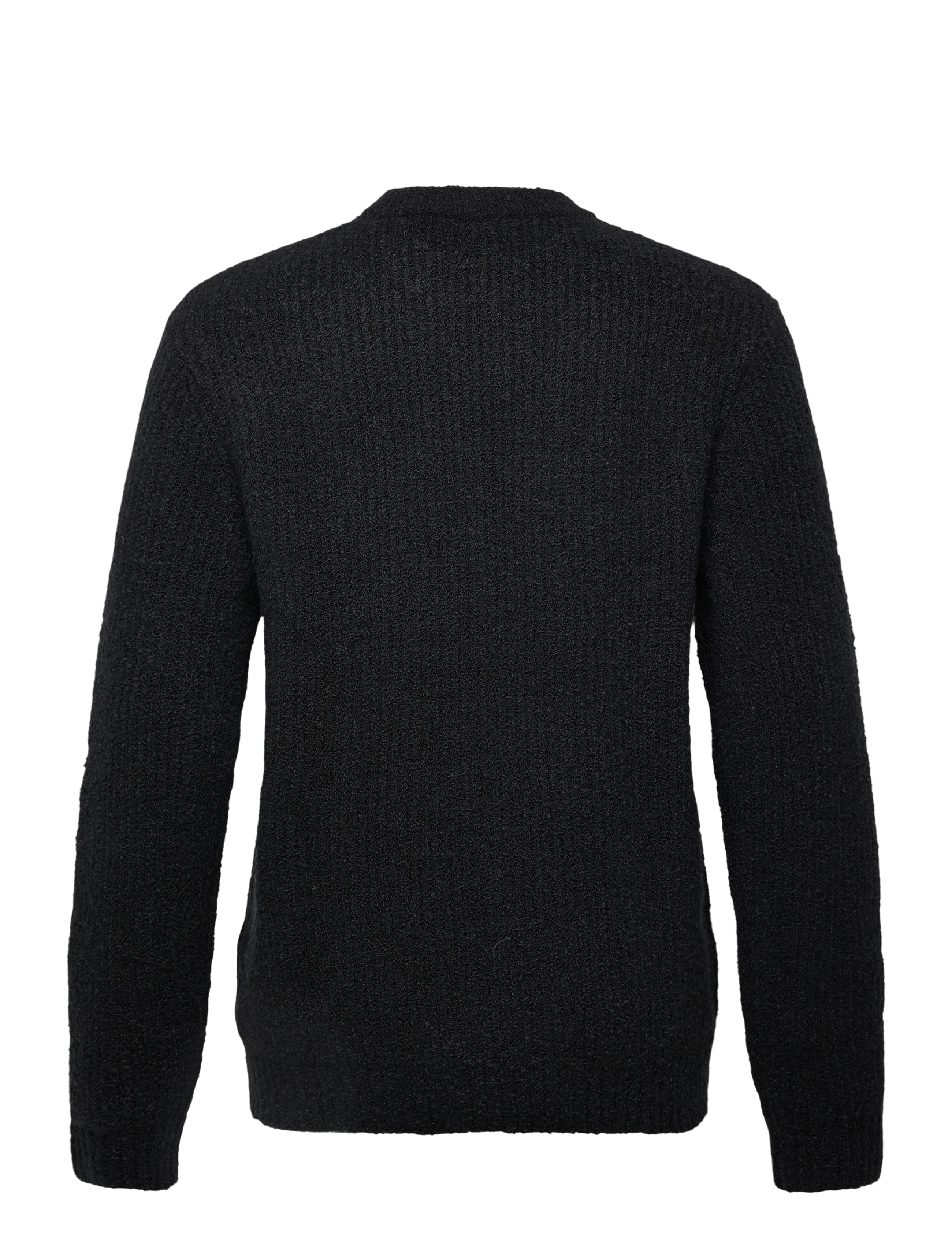 Lindbergh - Structure knit jumper - rundhals - black - 1