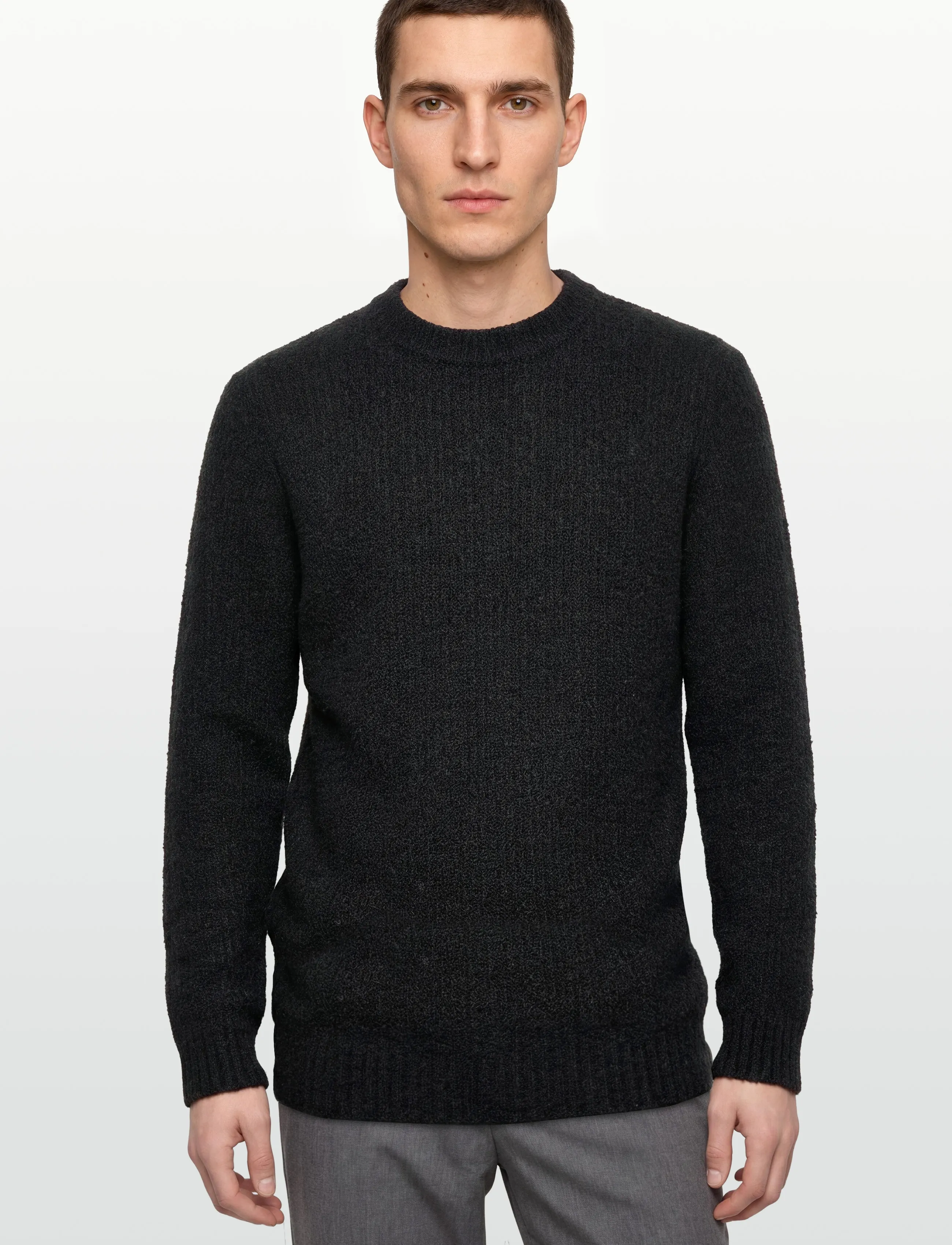Lindbergh - Structure knit jumper - rundhals - black - 3