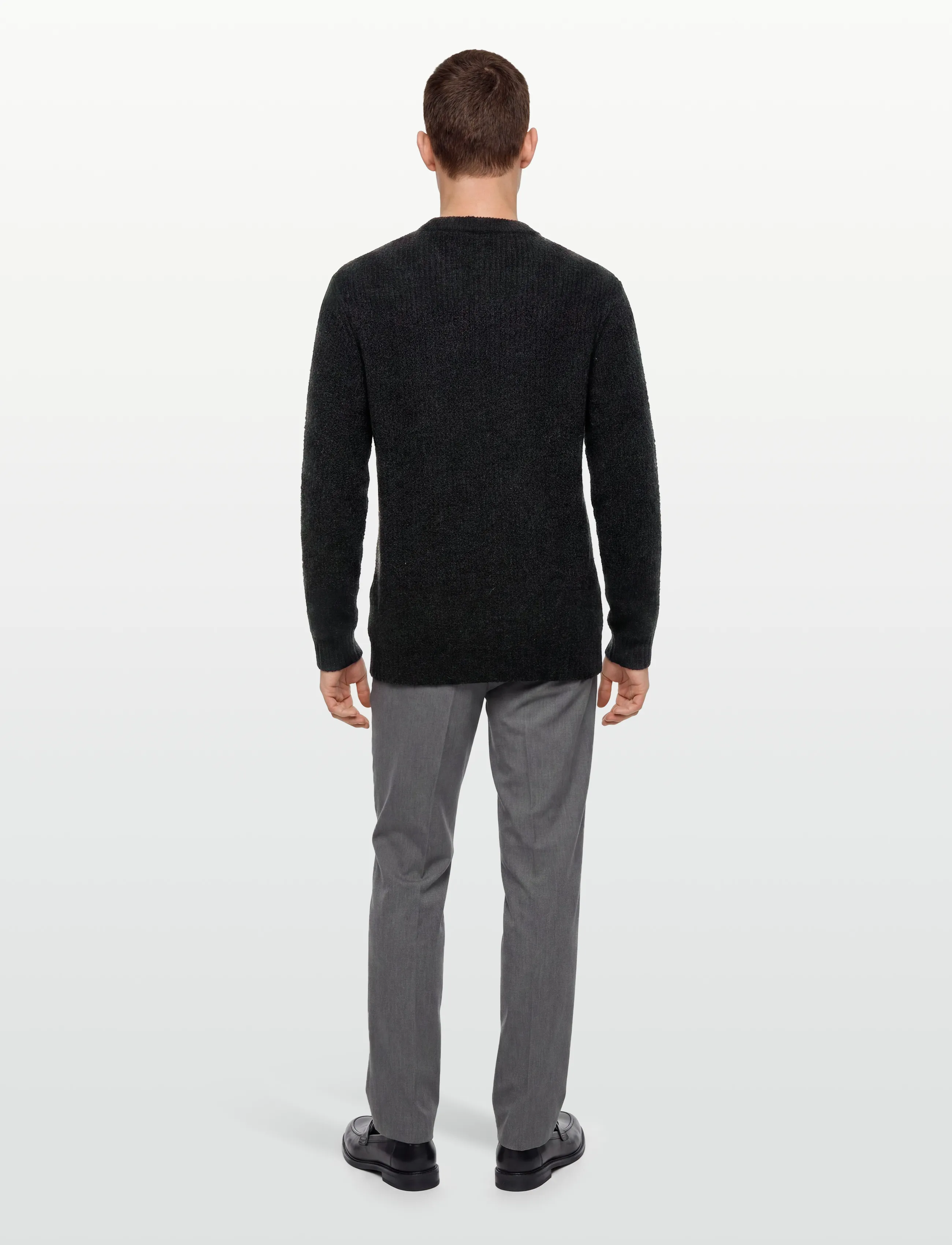 Lindbergh - Structure knit jumper - rundhals - black - 4