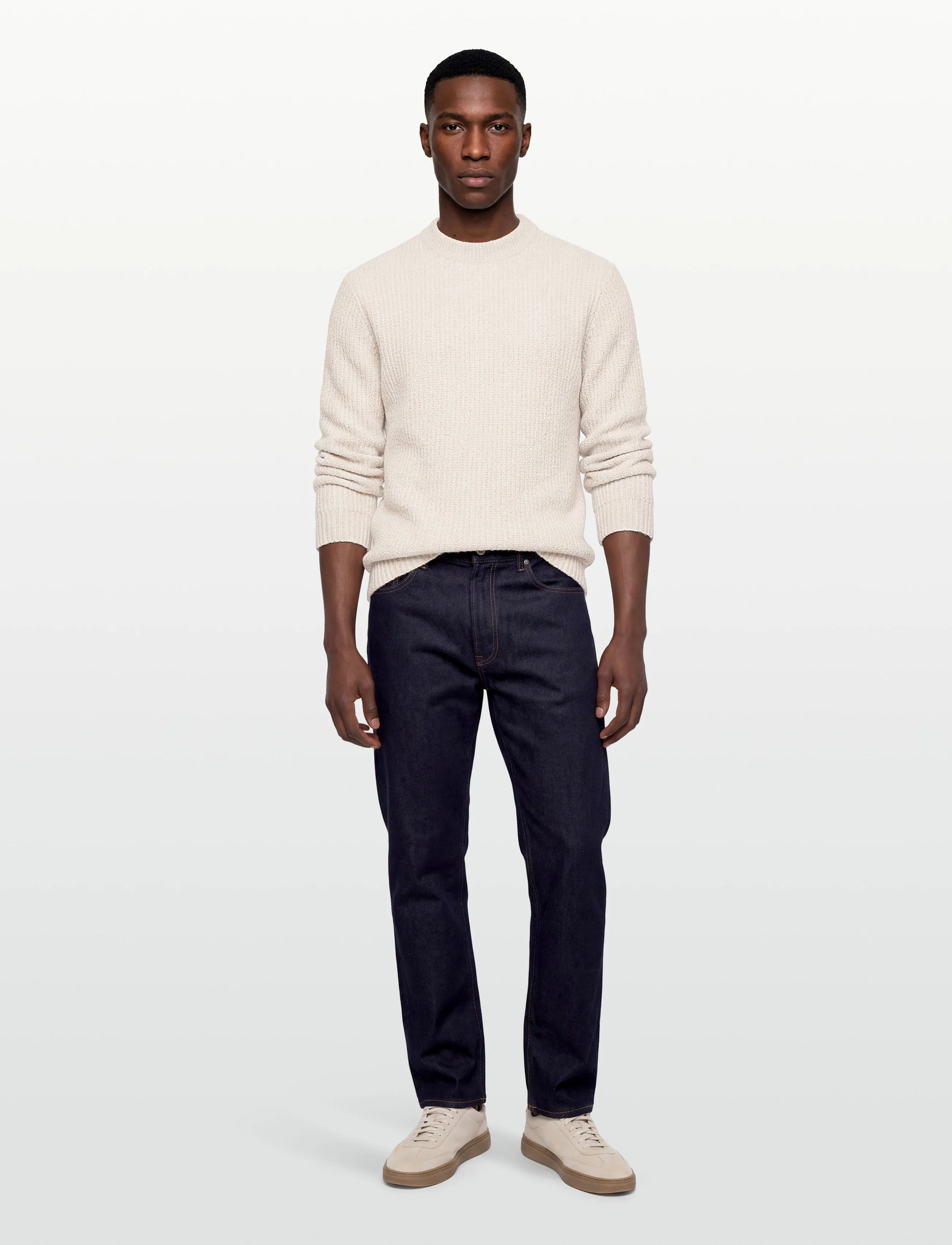 Lindbergh - Structure knit jumper - knitted round necks - kit - 0