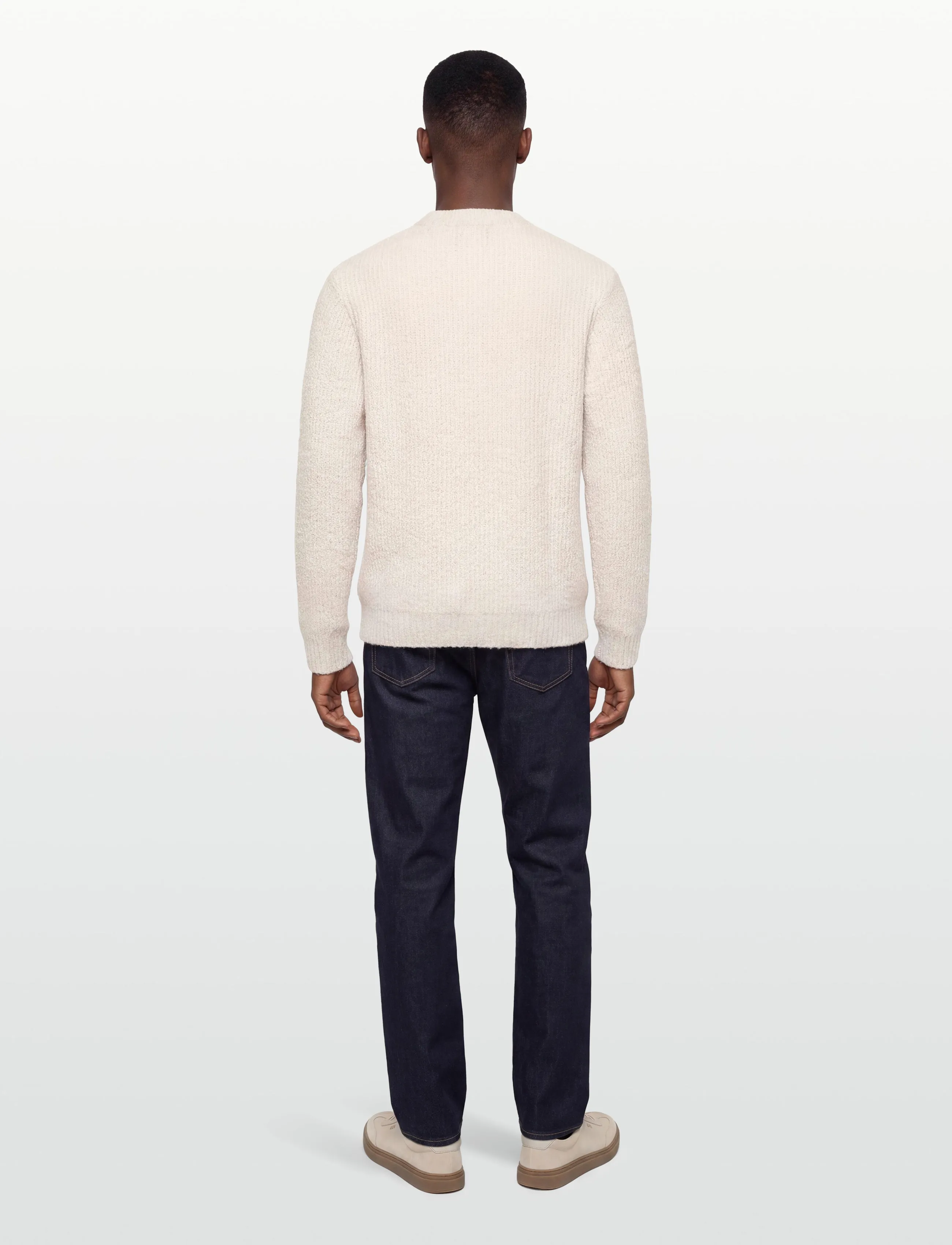 Lindbergh - Structure knit jumper - knitted round necks - kit - 4