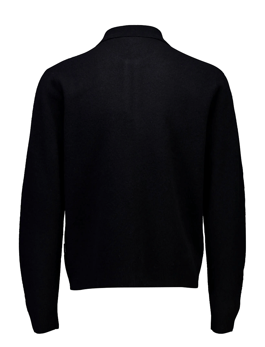 Lindbergh - Boiled wool zip cardigan - kardiganid - black - 2
