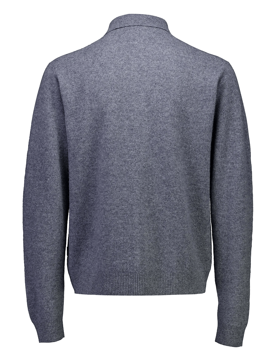 Lindbergh - Boiled wool zip cardigan - kardiganid - grey mel - 2