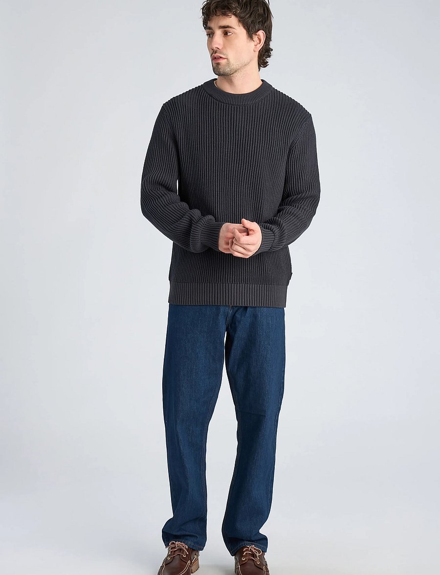 Lindbergh - Crew knit jumper - Ümara kaelusega - dk navy - 0