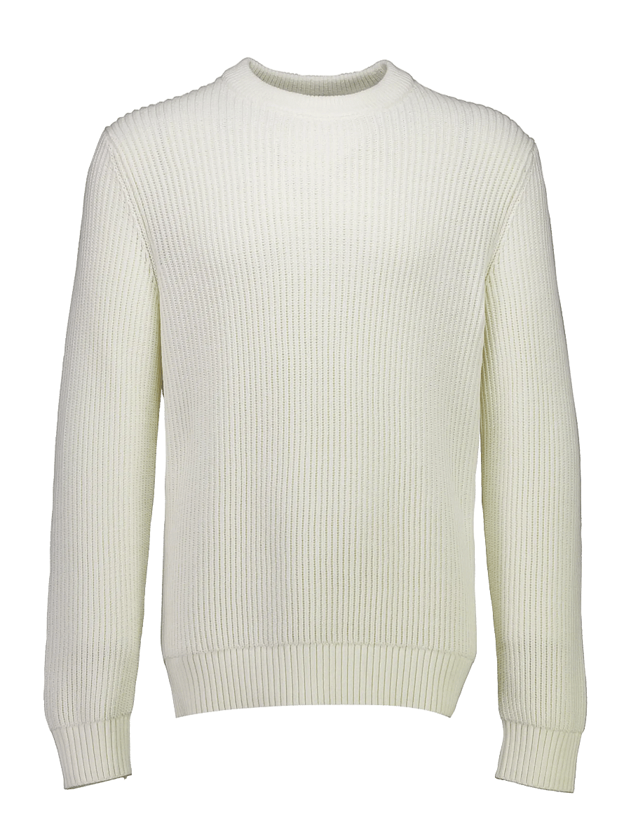 Lindbergh - Crew knit jumper - round necks - off white - 1