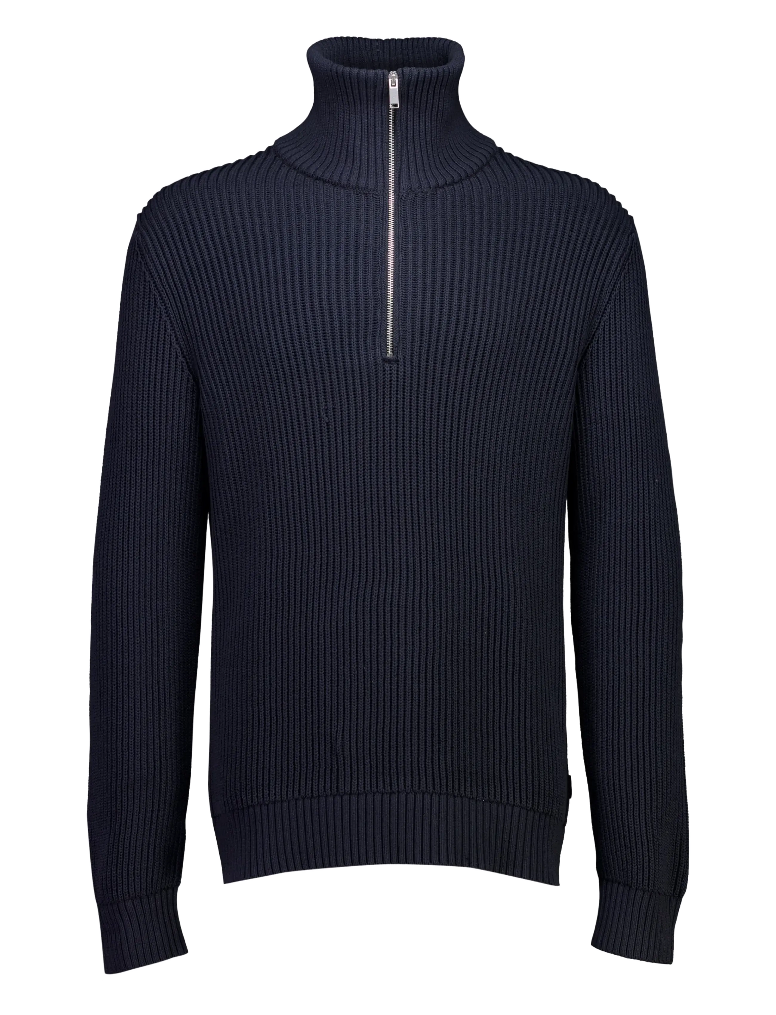 Lindbergh Half zip knit jumper - Clothing - DK NAVY / navy