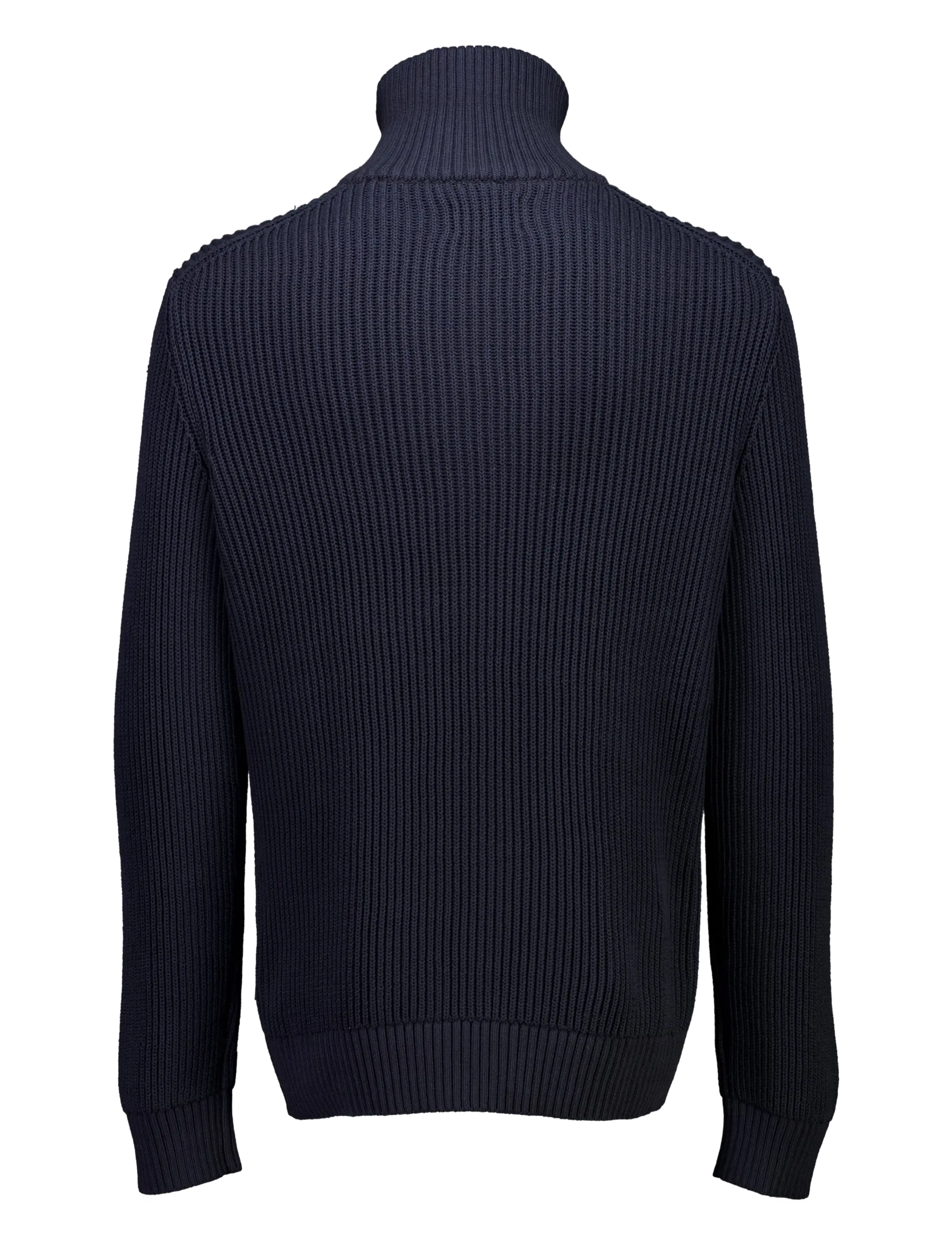 Lindbergh - Half zip knit jumper - half zip jumpers - dk navy - 2
