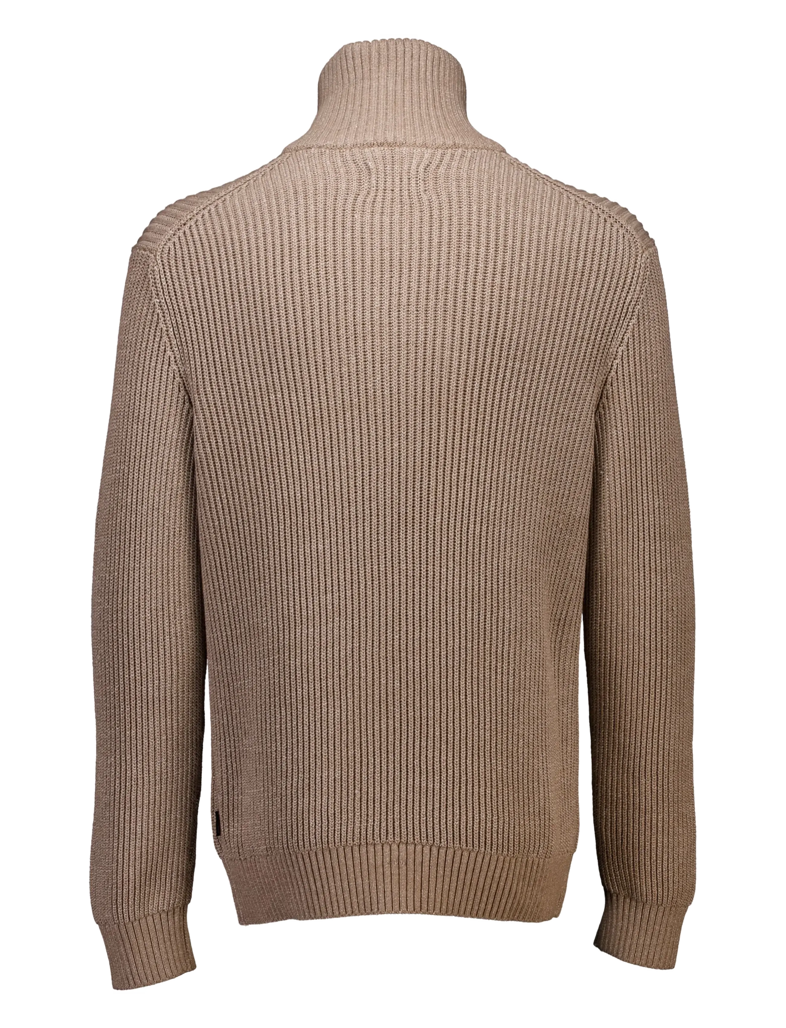 Lindbergh - Half zip knit jumper - poolpika lukuga džemprid - lt sand mix - 2