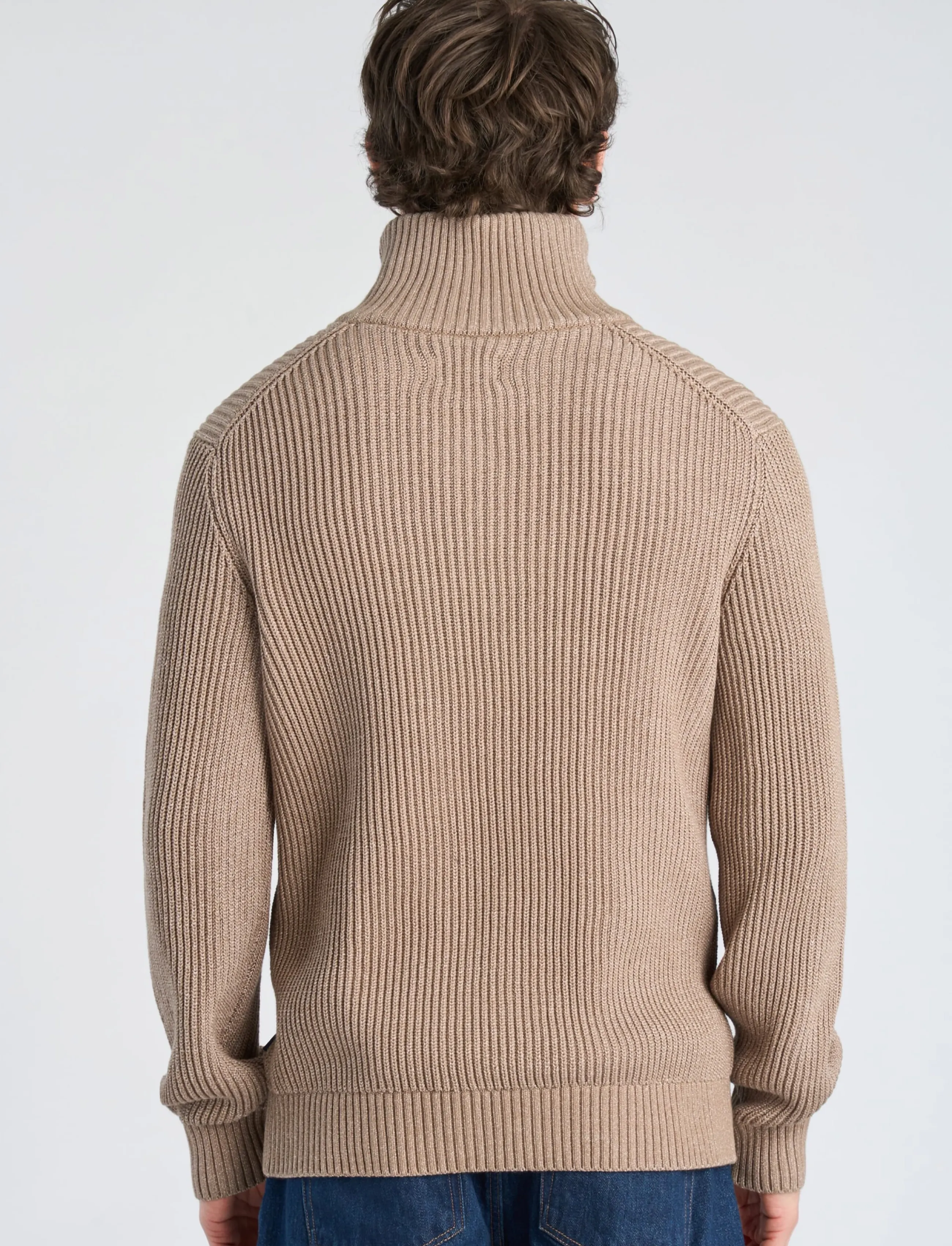 Lindbergh Half Zip Knit Jumper stickade tröjor herr – bild 3