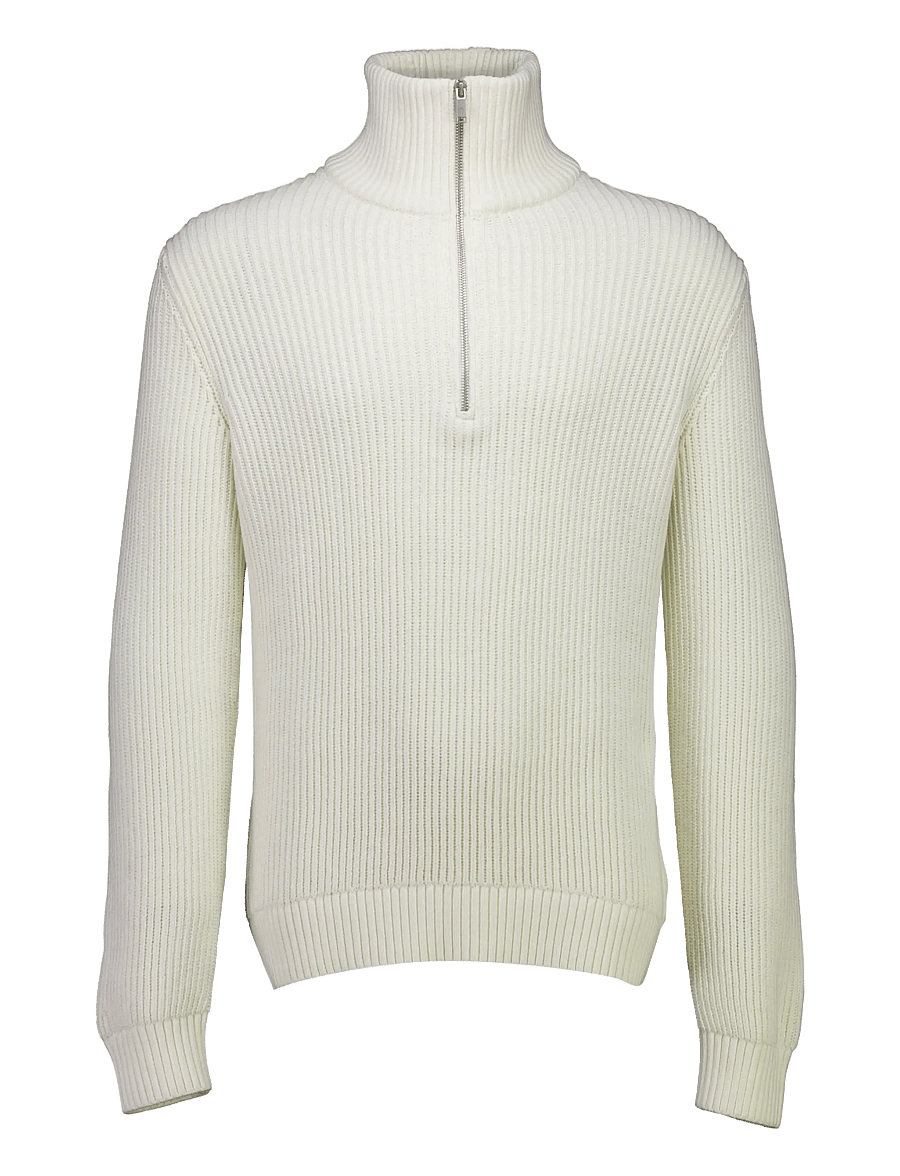 Lindbergh - Half zip knit jumper - poolpika lukuga džemprid - off white - 1
