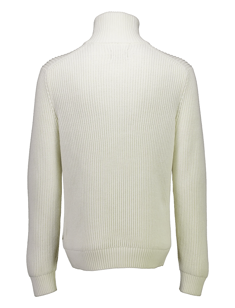 Lindbergh - Half zip knit jumper - poolpika lukuga džemprid - off white - 2