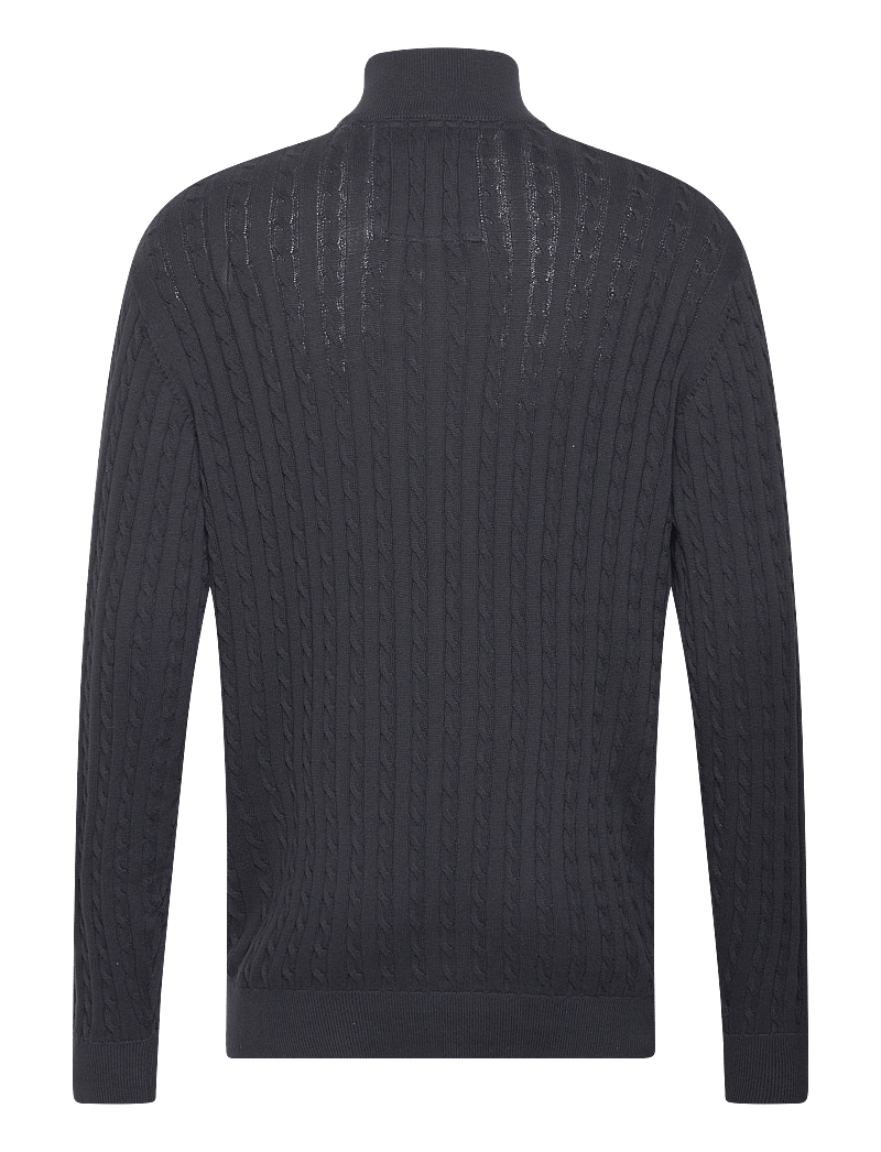 Lindbergh - 1/2 zip cable knit - pullover mit halbem reißverschluss - navy - 2