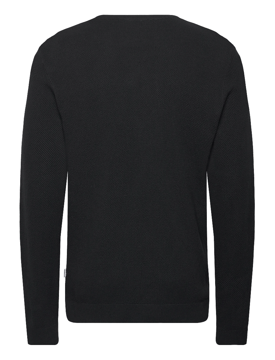 Lindbergh - Structure o-neck knit - Ümara kaelusega - black - 1