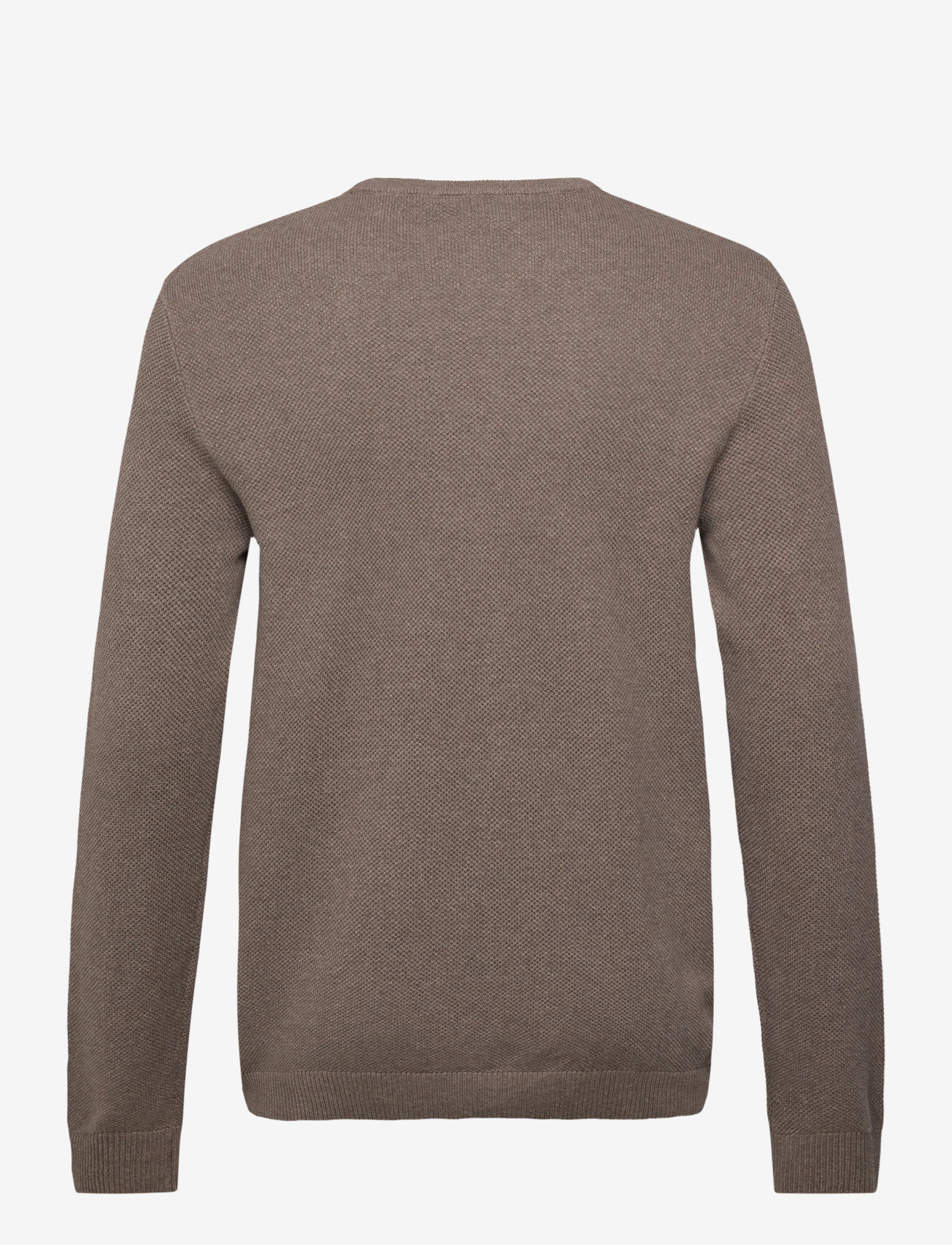 Lindbergh - Structure o-neck knit - rund hals - dusty sand mel - 1