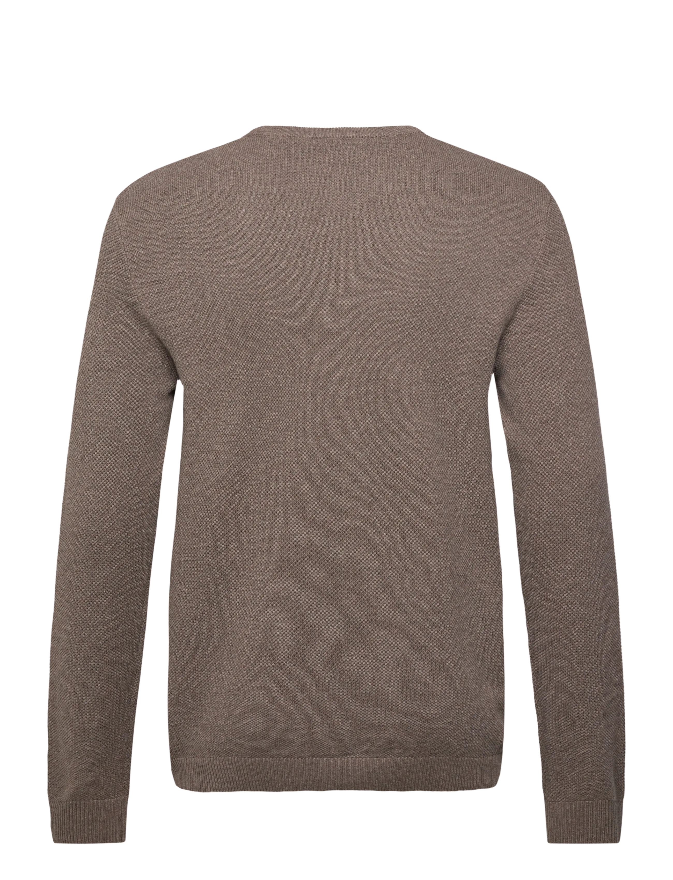 Lindbergh - Structure o-neck knit - rundhals - dusty sand mel - 1