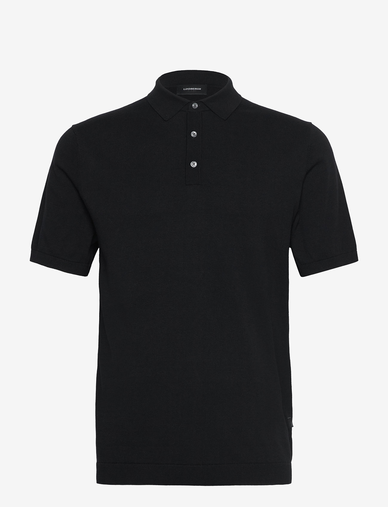 Lindbergh - Polo S/S with buttons - lühikeste varrukatega polod - black - 0