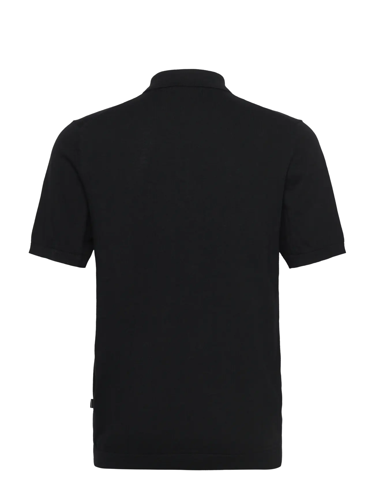 Lindbergh - Polo S/S with buttons - short-sleeved polos - black - 1