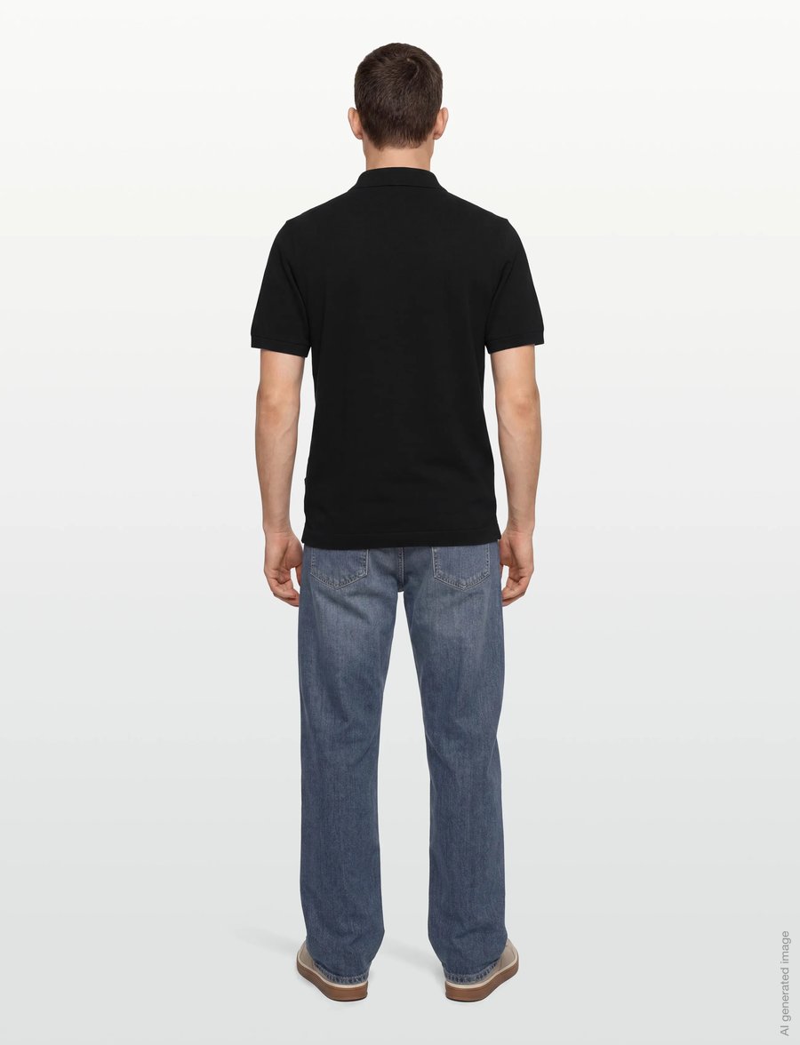 Lindbergh - Polo S/S with buttons - kurzärmelig - black - 4