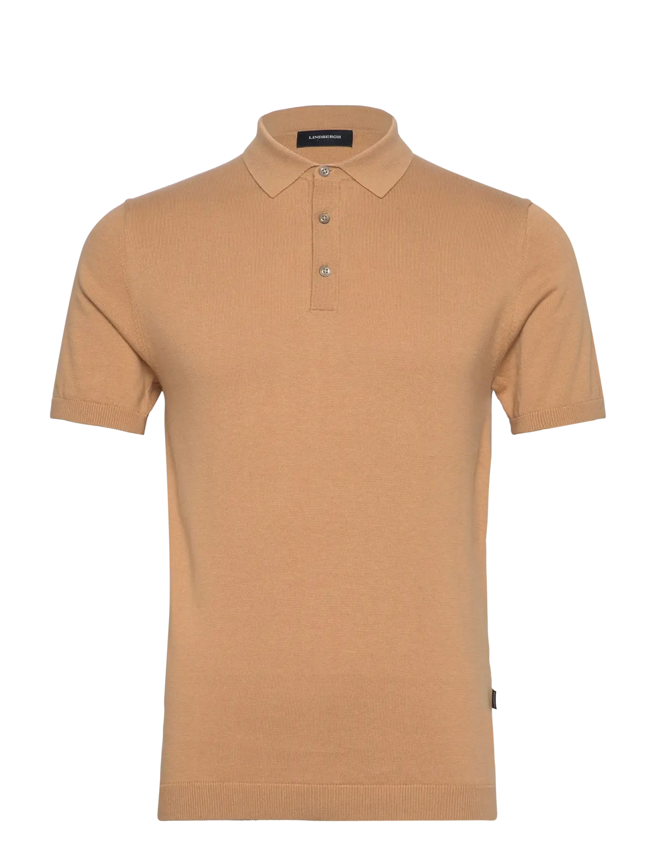 LINDBERGH Polo S/S With Buttons Braun - S - Herren
