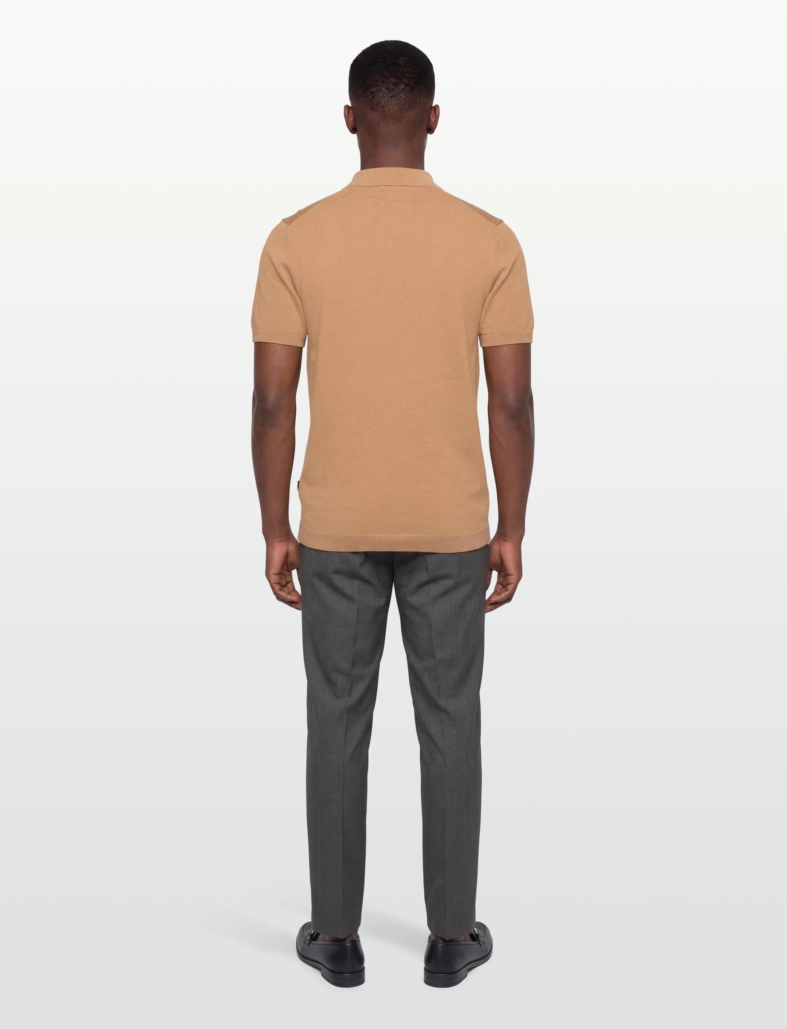 Lindbergh - Polo S/S with buttons - lühikeste varrukatega polod - dk sand - 4