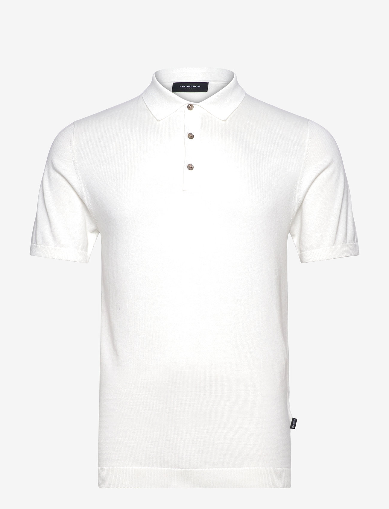 Lindbergh - Polo S/S with buttons - kortärmade pikéer - white - 0