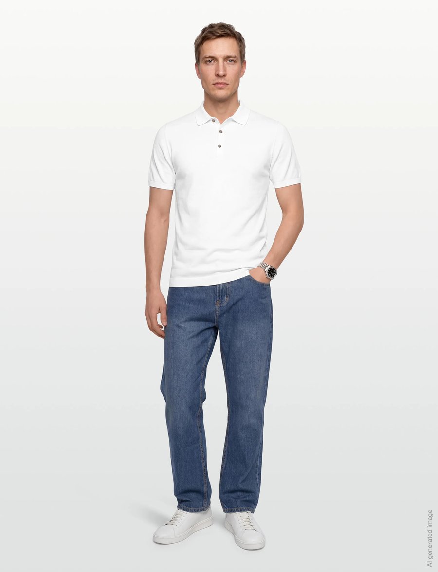 Lindbergh - Polo S/S with buttons - kurzärmelig - white - 0