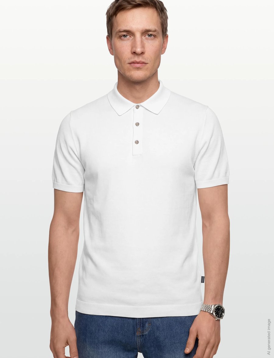 Lindbergh - Polo S/S with buttons - kurzärmelig - white - 3