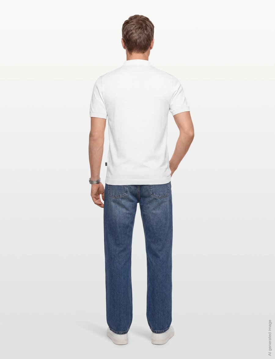 Lindbergh - Polo S/S with buttons - kurzärmelig - white - 4
